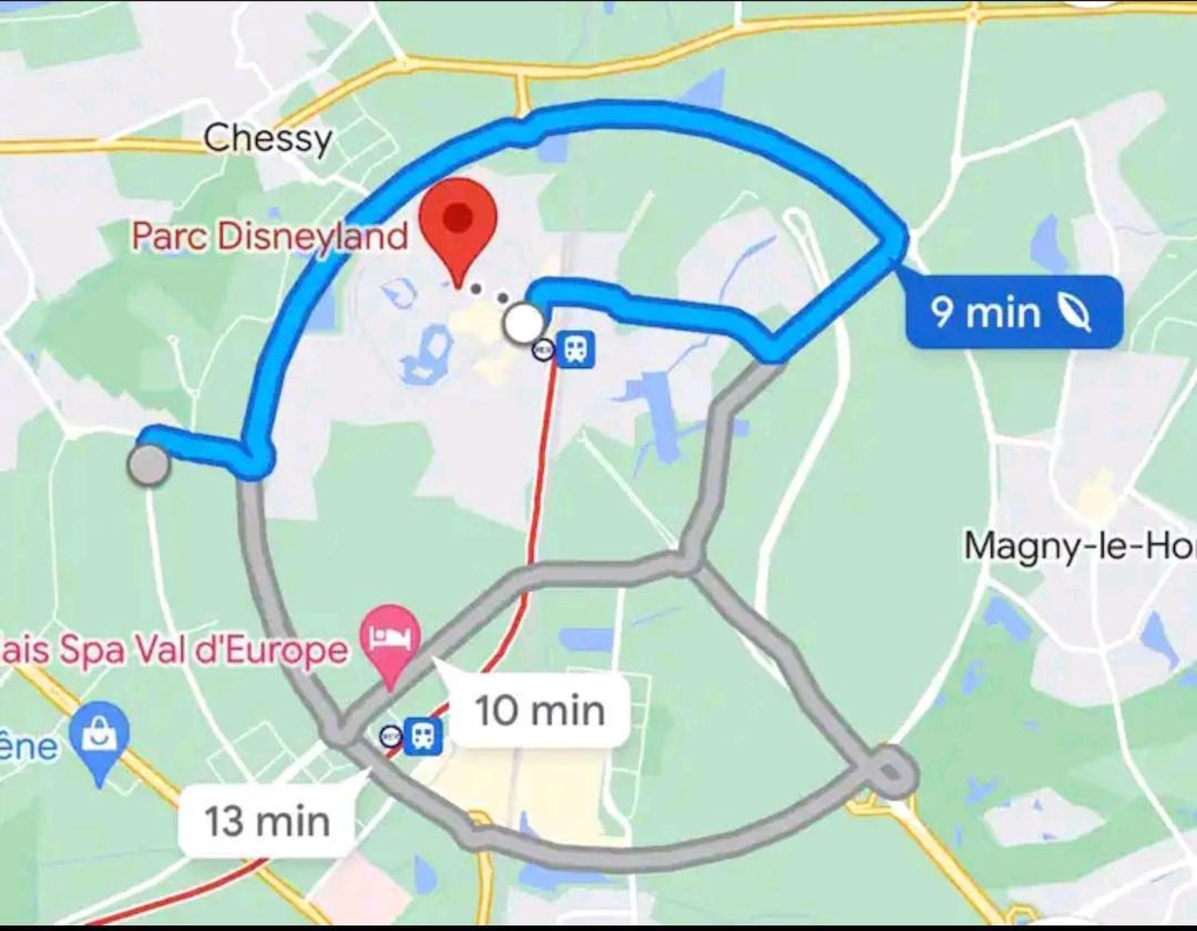 2 Chambres Privees - 6 Personnes A 8 Minutes De Disneyland Montévrain Exteriör bild